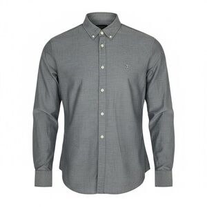 👔 John Varvatos USA‎ Gray Button-Down Shirt | Men’s Medium